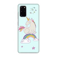 Regenboog eenhoorn: Volledig geprint Samsung Galaxy S20 Plus Hoesje