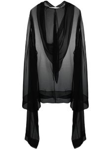 Rick Owens tunique Flyproof en soie - Noir