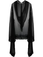 Rick Owens tunique Flyproof en soie - Noir