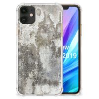 Apple iPhone 11 Anti-Shock Hoesje Beton Print - thumbnail