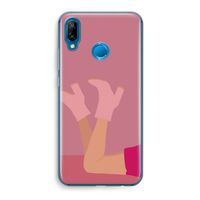 Pink boots: Huawei P20 Lite Transparant Hoesje