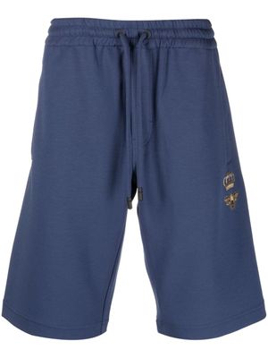 Dolce & Gabbana short en jersey à taille à lien de resserrage - Bleu