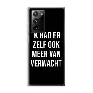 Meer verwacht - Zwart: Samsung Galaxy Note 20 Ultra / Note 20 Ultra 5G Transparant Hoesje