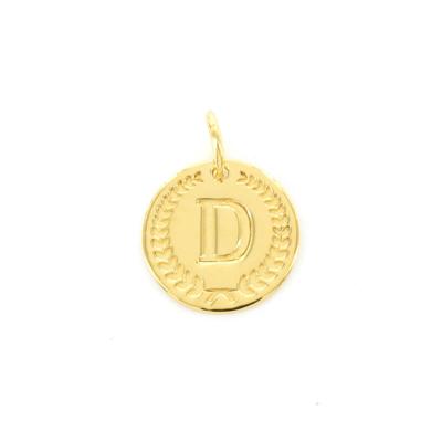 Imotionals Ronde Kettinghanger Letter D Goud