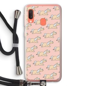 Ponys: Samsung Galaxy A20e Transparant Hoesje met koord