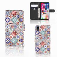 Apple iPhone Xr | Bookcase | Tiles Color Apple iPhone Xr | Bookcase | Tiles Color