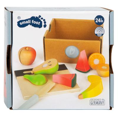 Small Foot houten snijen speeleten fruit set, 13dlg.
