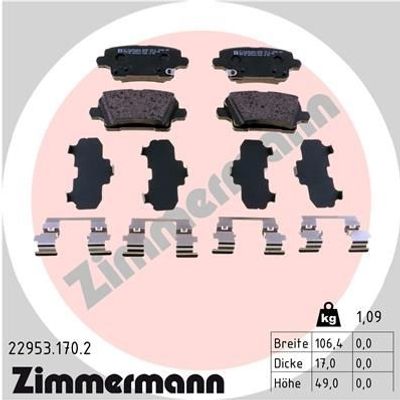 Remblokkenset, schijfrem 229531702