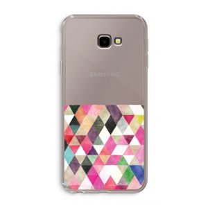 Gekleurde driehoekjes: Samsung Galaxy J4 Plus Transparant Hoesje