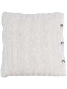 Brunello Cucinelli coussin en maille torsadée - Gris
