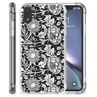 Apple iPhone Xr Case Black Flowers