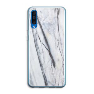 Gestreepte marmer: Samsung Galaxy A50 Transparant Hoesje
