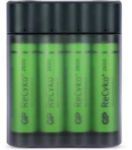 GP Batteries Portable PowerBank 134DX411270AAHCEC4 powerbank Nikkel-Metaalhydride (NiMH) 2600 mAh Zwart