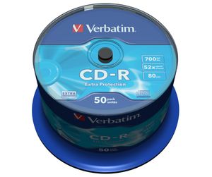 Verbatim CD recordable Extra Protection, spindel van 50 stuks
