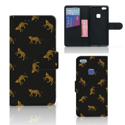 Telefoonhoesje | Met pasjeshouder | voor Huawei P10 Lite Leopards