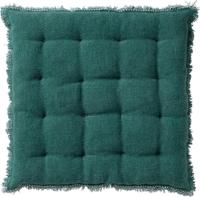 Dutch Decor burto stoelkussen van gewassen katoen sagebrush green 40x40 cm