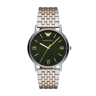 Horlogeband Armani AR11228 Staal Bi-Color 22mm