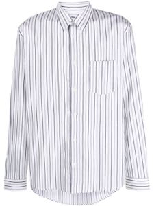 A.P.C. chemise rayé à manches longues - Blanc