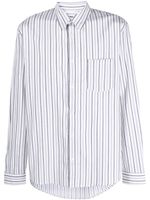 A.P.C. chemise rayé à manches longues - Blanc