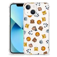 Doorzichtige Silicone Hoesje voor iPhone 13 mini Dieren Emojis Doorzichtige Silicone Hoesje voor iPhone 13 mini Dieren Emojis