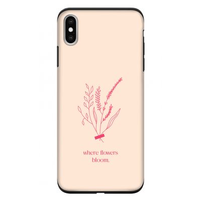 Where flowers bloom: iPhone XS Max Tough Case