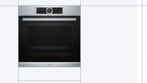 Bosch HRG6753S2 oven 71 l A Zwart, Roestvrijstaal