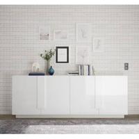 Benvenuto Design Jupiter Dressoir 4 Deurs Wit Hoogglans - thumbnail