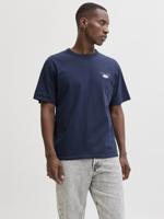 Jack & Jones Jjedover Graphic Tee Ss Crew Neck Sn T-shirts Navy Blazer