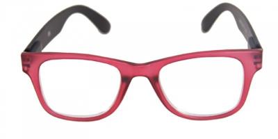 HIP Leesbril mat rood/zwart - +1.5