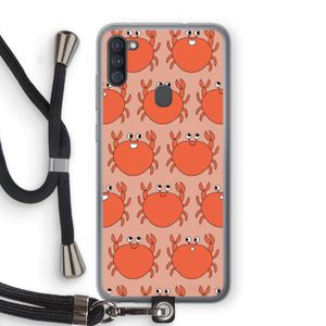 Krab: Samsung Galaxy A11 Transparant Hoesje met koord