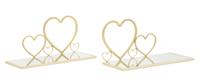 BEDKAST SIDE HARTJES SET 2 STUKS CM 41,5X18X21