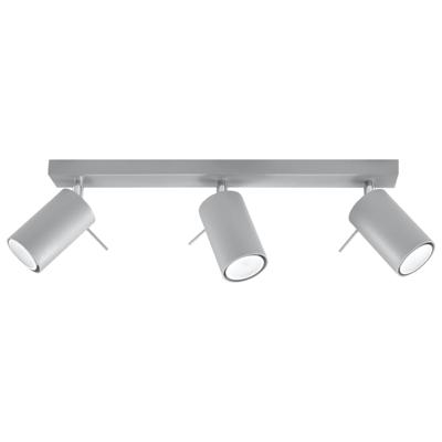 Plafondlamp RING 3 grijs