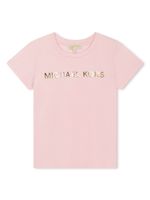 Michael Kors Kids t-shirt en coton à logo imprimé - Rose - thumbnail