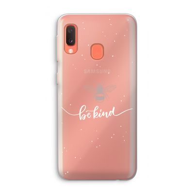 Be(e) kind: Samsung Galaxy A20e Transparant Hoesje