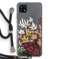 Painted wildflowers: Samsung Galaxy A22 5G Transparant Hoesje met koord