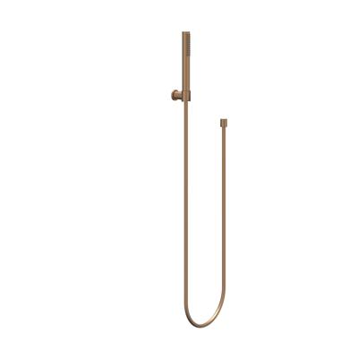 Handdoucheset IVY Set Bestaande Uit Doucheslang 150 cm, Wandhouder En Staafhanddouche Geborsteld Mat Koper PVD