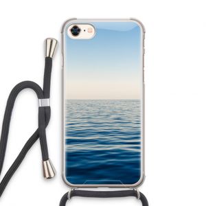 Water horizon: iPhone 8 Transparant Hoesje met koord