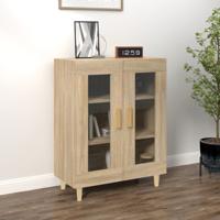 Dressoir 69,5x34x90 cm bewerkt hout sonoma eikenkleurig