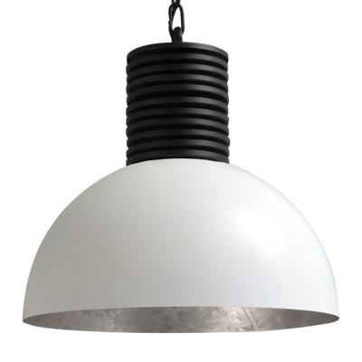 Masterlight Stoere witte hanglampIndustria 40cm wit met oudzilver - 2198-06-37-R-K