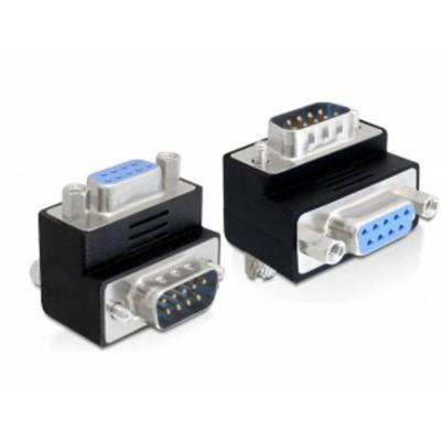 Delock 65265 VGA Adapter [1x D-sub stekker 9-polig - 1x D-sub bus 9-polig] Zwart