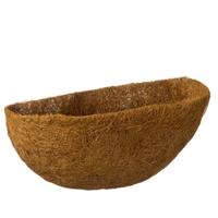 Kokosinlegvel voor hanging basket voorgevormd met waterkering een halve dia. 40cm - Nature Kokosinlegvel voor hanging basket voorgevormd met waterkering een halve dia. 40cm - Nature