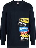 Supreme x Thrasher sweat à logo 'Navy' - Noir - thumbnail