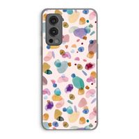 Terrazzo Memphis Pink: OnePlus Nord 2 5G Transparant Hoesje