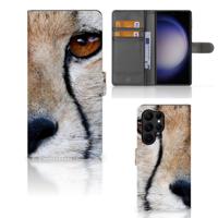 Samsung Galaxy S23 Ultra | Telefoonhoesje | Met pasjeshouder | Cheetah