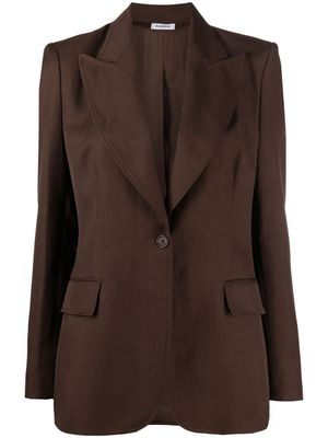 P.A.R.O.S.H. blazer à simple boutonnage - Marron