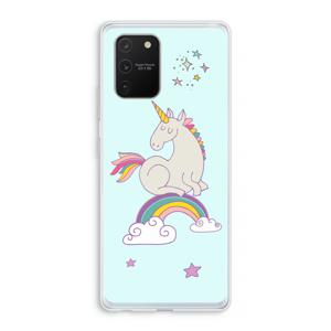 Regenboog eenhoorn: Samsung Galaxy S10 Lite Transparant Hoesje