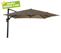 Libra zweefparasol 2,5x2,5 taupe Libra zweefparasol 2,5x2,5 taupe
