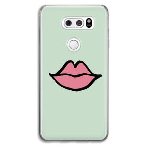 Kusje: LG V30 Transparant Hoesje