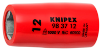 Knipex Steeksleutelinzetstuk voor zeskantschroeven | Binnenvierkant 3/8" | Lengte 44 mm - 98 37 12