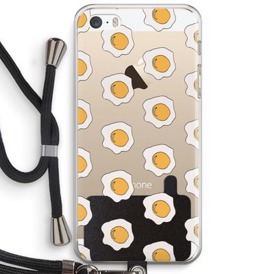 Bacon to my eggs #1: iPhone 5 / 5S / SE Transparant Hoesje met koord